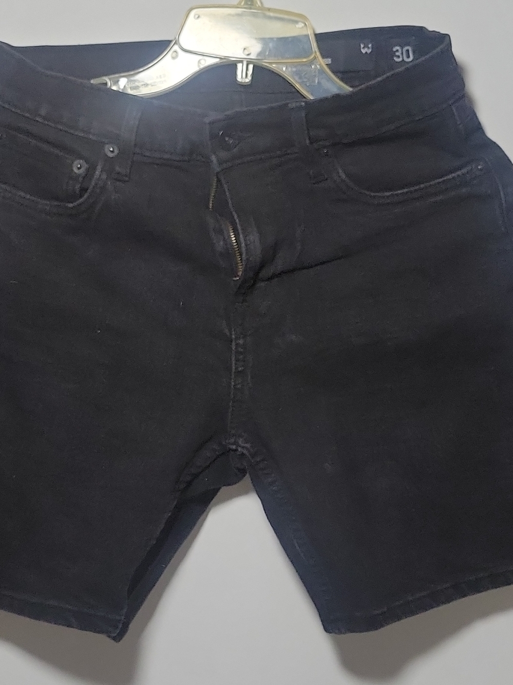 WXYZ Men's Black Denim Jean Shorts - Classic Five-Pocket Style